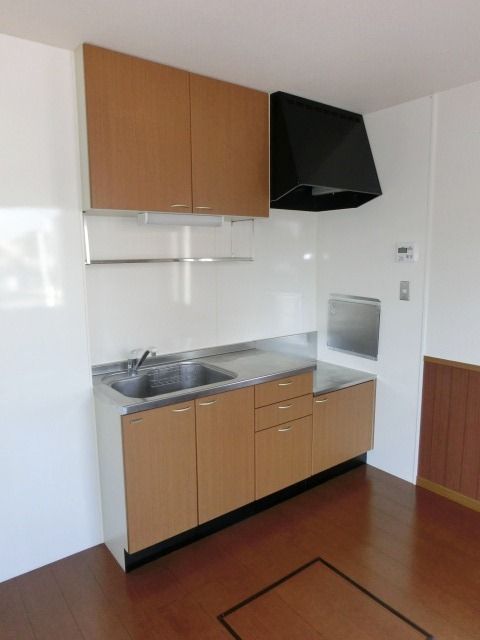 キッチン　２口ガスコンロ設置可能