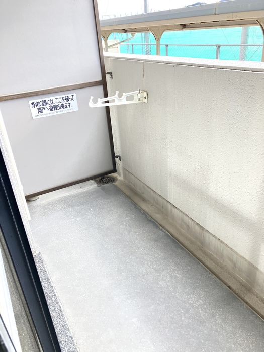 バルコニー　下の階の写真です。
