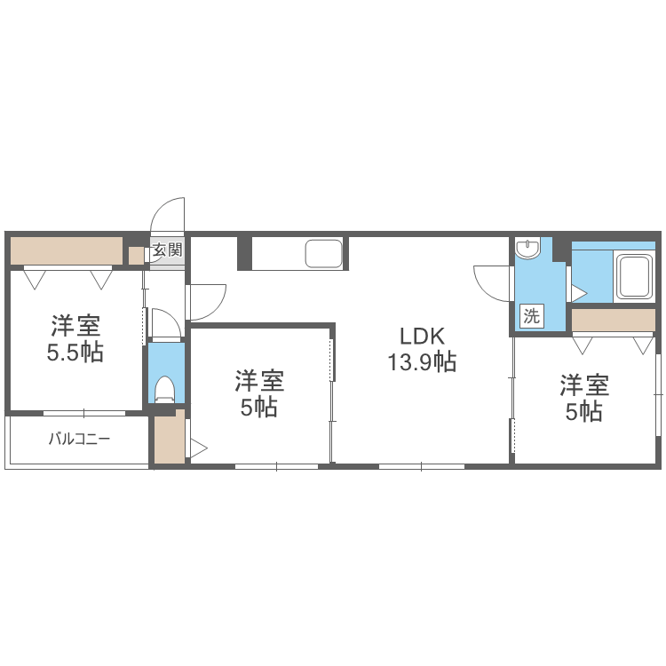 ＩＬ　ＬＥＯＮＥ（イルレオーネ）の間取り