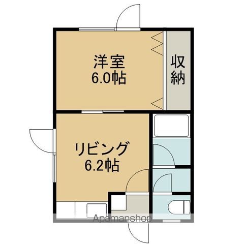 コーポ橋達の間取り写真