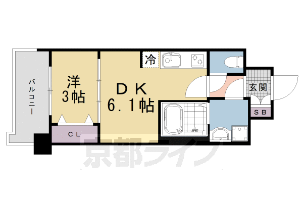 プレサンス THE KYOTO 新町通の間取り写真