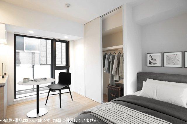 居室・リビング　※家具・備品はCG合成です。部屋に付属していません。