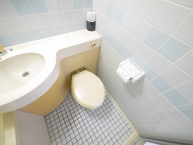 トイレ　落ち着いた色調のトイレです
