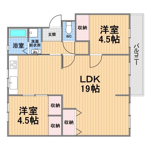 高倉台5団地23号棟の間取り写真