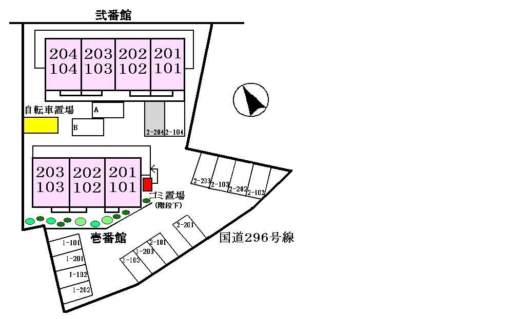 駐車場　区画図