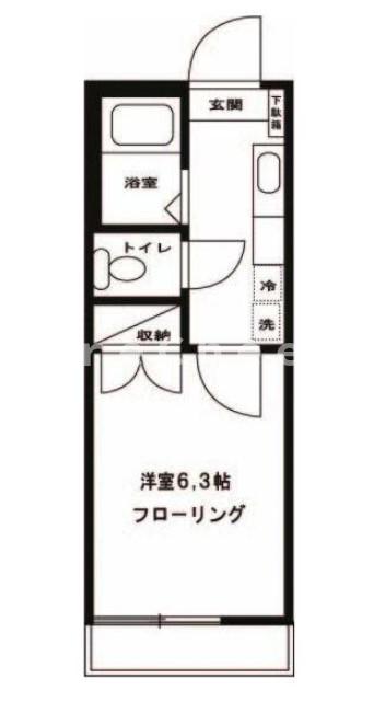 西武新宿線 沼袋駅 徒歩7分 2階建 築29年の間取り写真