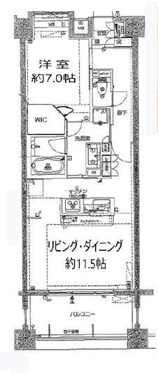 藤和シティホームズ横浜蒔田の間取り写真