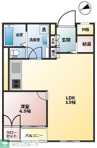 西武新宿線 新井薬師前駅 徒歩7分 5階建 築45年の間取り写真
