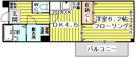 フリーフラット淡路の間取り