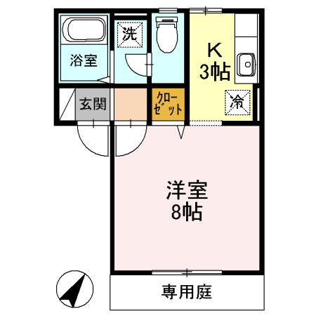 タクトハイツ日浅IIの間取り