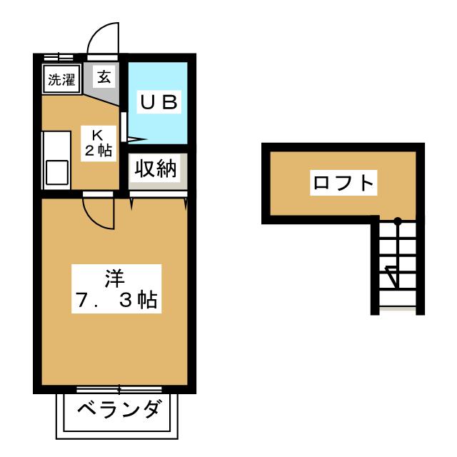 エスエスハイツ鈴鹿の間取り