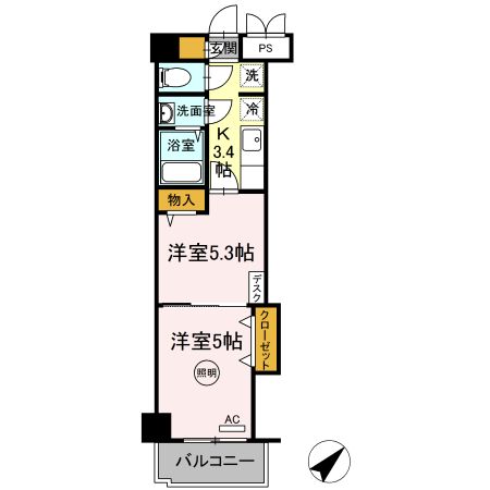 木下鉱産ビルIIの間取り