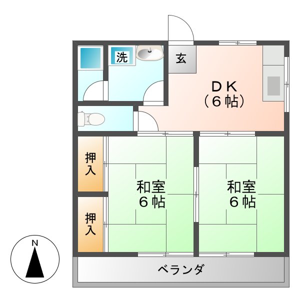 新町ハイツの間取り