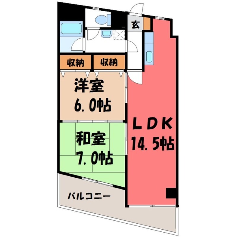 あさひレジデンス弐番館 EASTの間取り