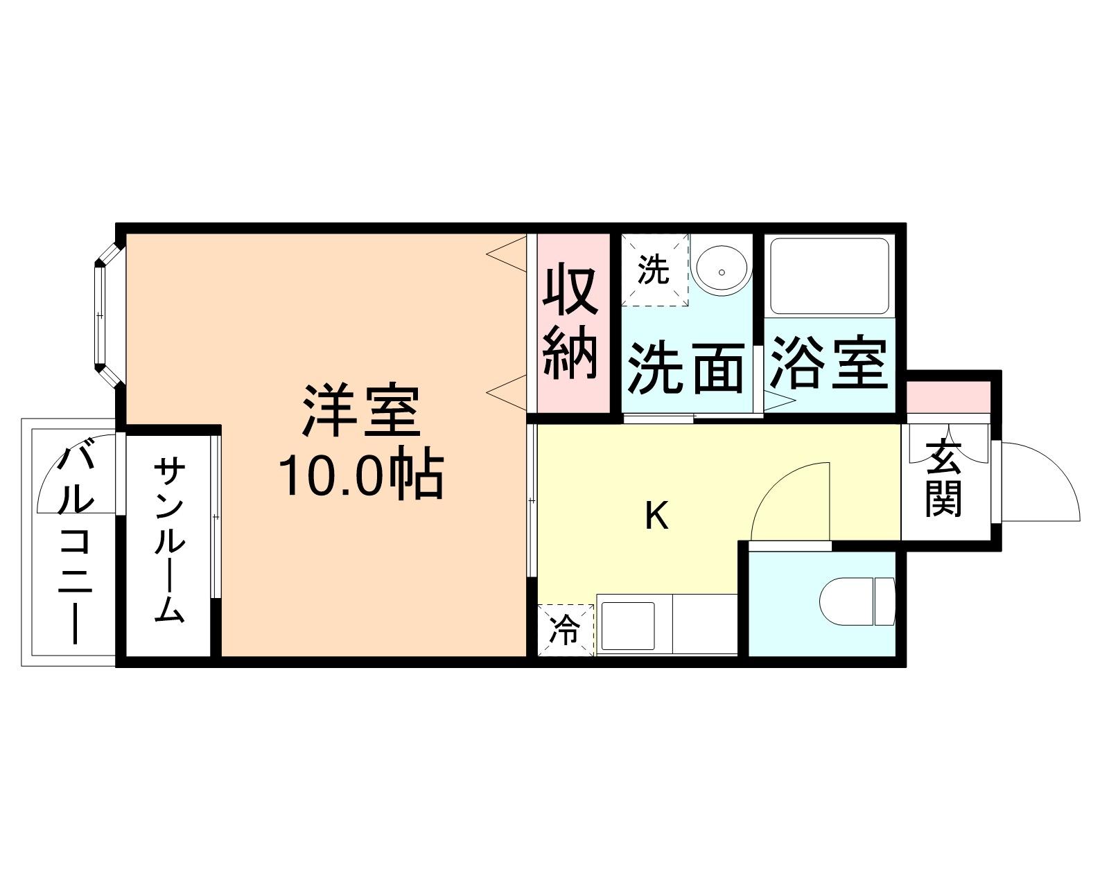 ルイーネ東黒牧の間取り