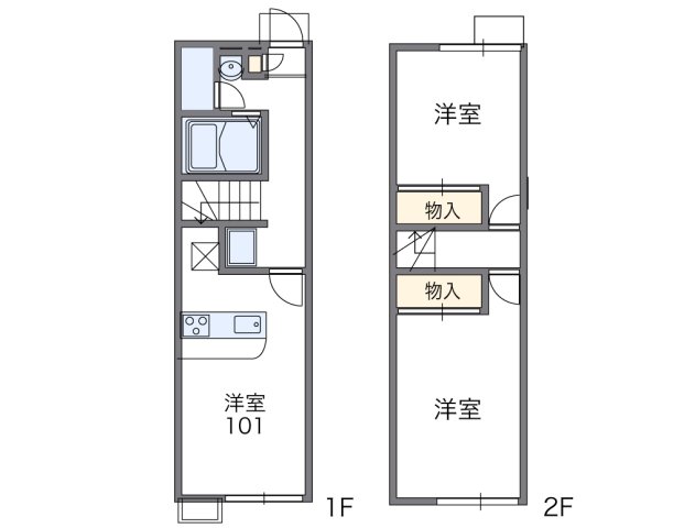 レオパレスMaisonduFleurの間取り