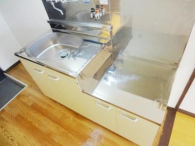 キッチン　2口コンロ設置可