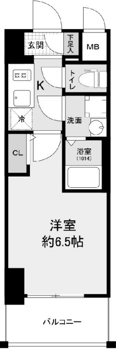 地下鉄千日前線 今里駅 徒歩2分 12階建 築4年の間取り写真