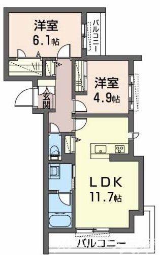 ドゥエラの間取り