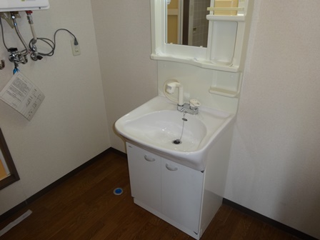 【札幌市厚別区厚別中央二条のマンションの洗面設備】