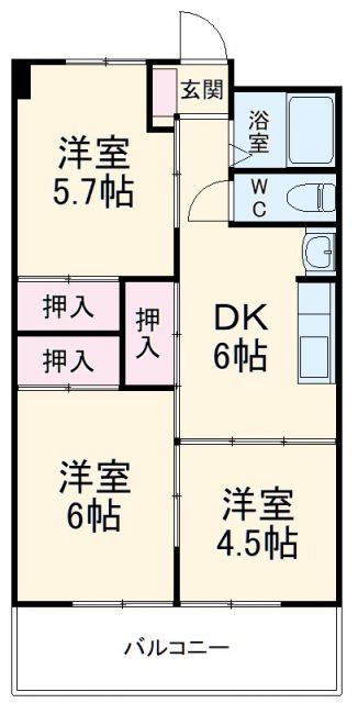 グレース名倉の間取り