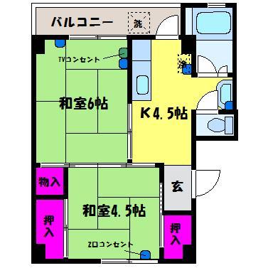 サクラハウス大沢野の間取り