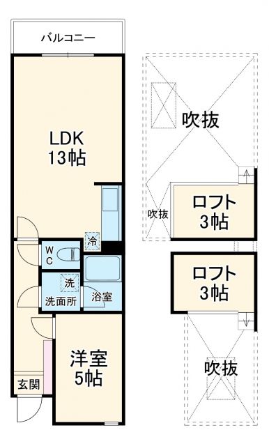 セザンヌ原町の間取り