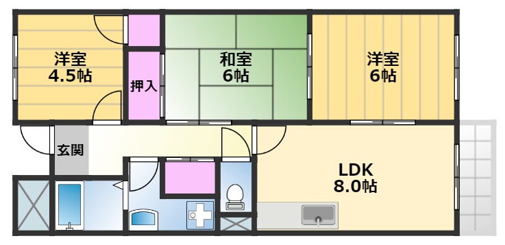 シークハウスの間取り