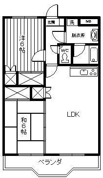 サンライズ田野IIの間取り