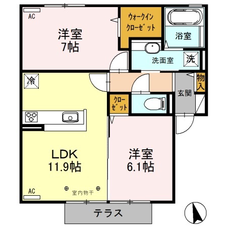 カトルセゾンの間取り