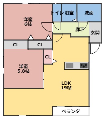 マナーコートの間取り