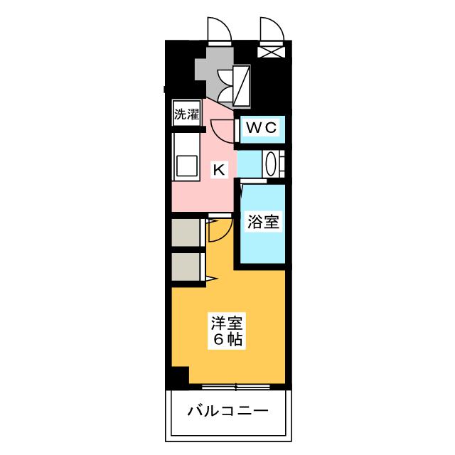 エステムコート名古屋金山サウスゲートの間取り