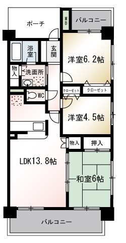 コンブリオIIの間取り