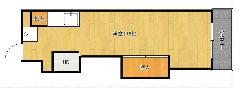 京都市北区上賀茂葵之森町のマンションの間取り