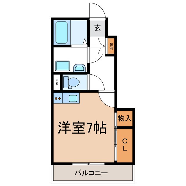 長野市大字上駒沢のアパートの間取り