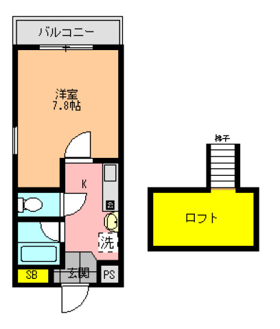 生駒郡三郷町立野南のマンションの間取り