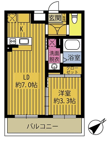 Ａｒｂｒｅ滝尾の間取り