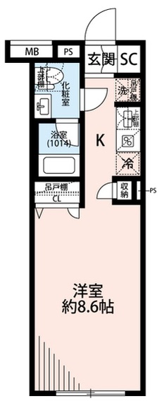 プレール・ドゥーク中野上高田の間取り