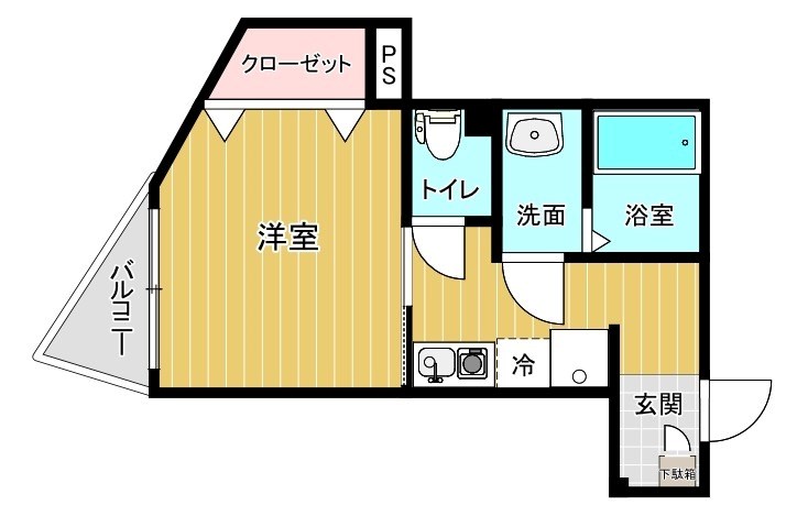 リファレンス博多駅前IIの間取り