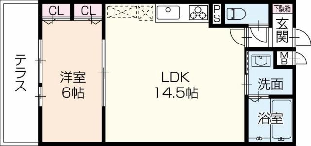 OAFLAT南車崎の間取り