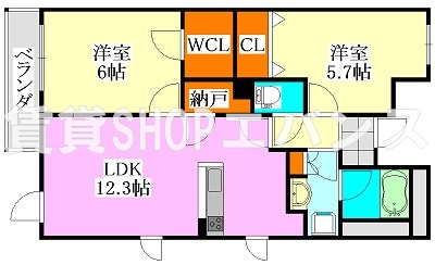 ベルヴュコート津田沼の間取り