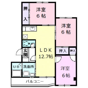 エステート堀越の間取り