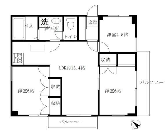 ＴＫパークサイド白山の間取り