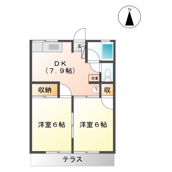 ビレッジウシオの間取り