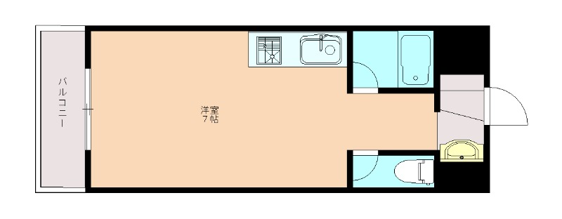 北九州市門司区清見のマンションの間取り