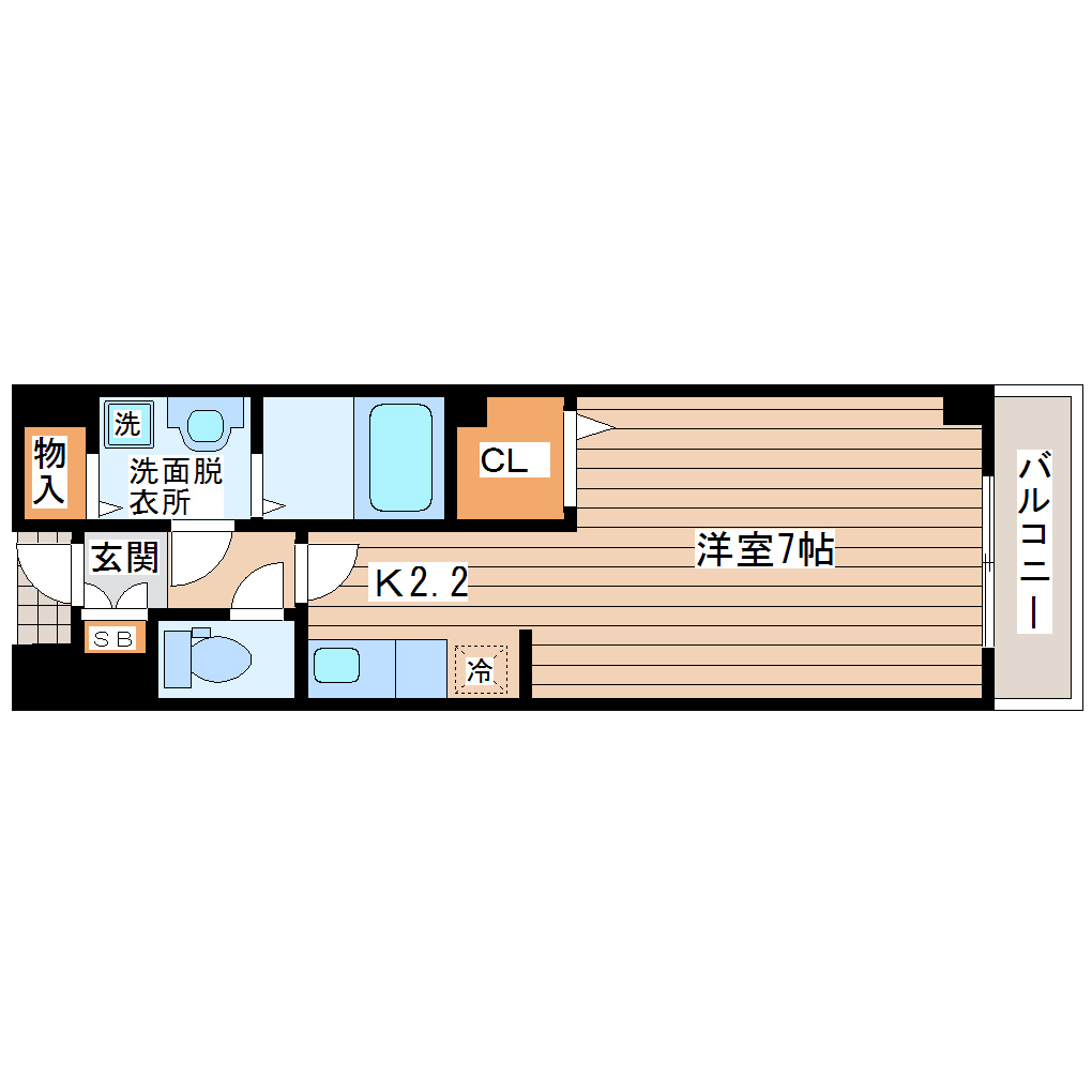 リアン　ベル　コートの間取り