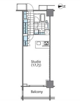 コンフォリア新宿イーストサイドタワーの間取り