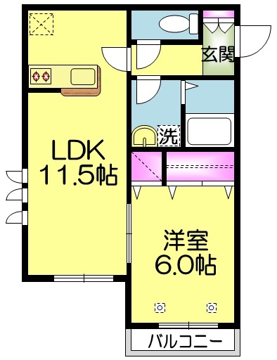 オンディーヌ　グルエIの間取り