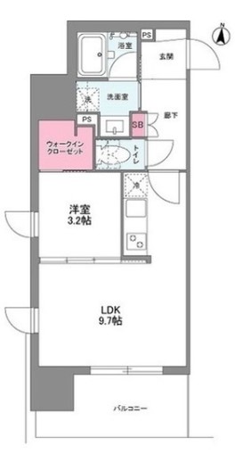 シーズンフラッツ梅田EASTの間取り