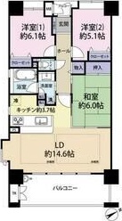 吹田市新芦屋上のマンションの間取り